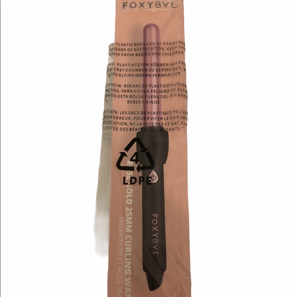 Never Opened FoxyBae Rose Gold 25mm Curling Wand